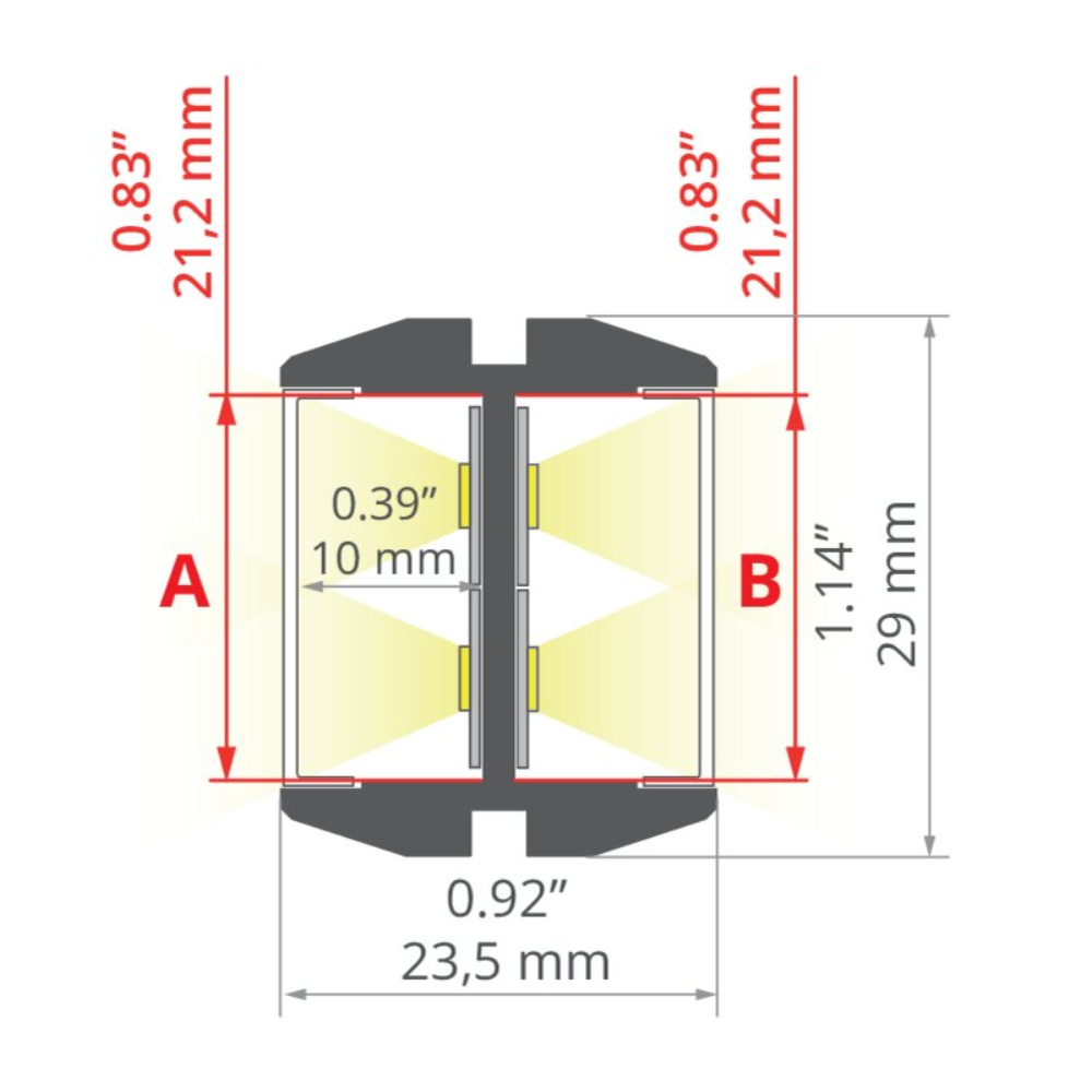 LED-Aluprofil GIZA-DUO-LL