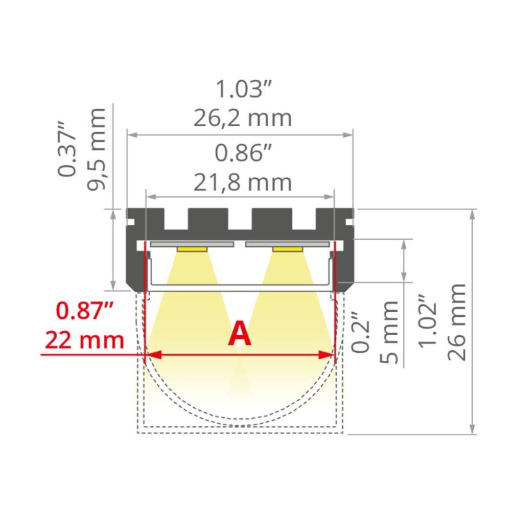 LED-Aluprofil GIZA