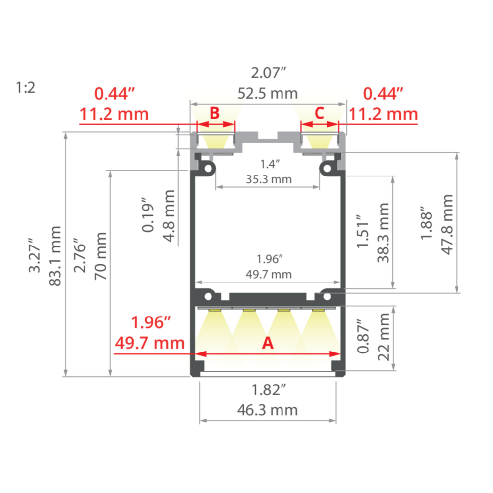 LED-Aluprofil DES