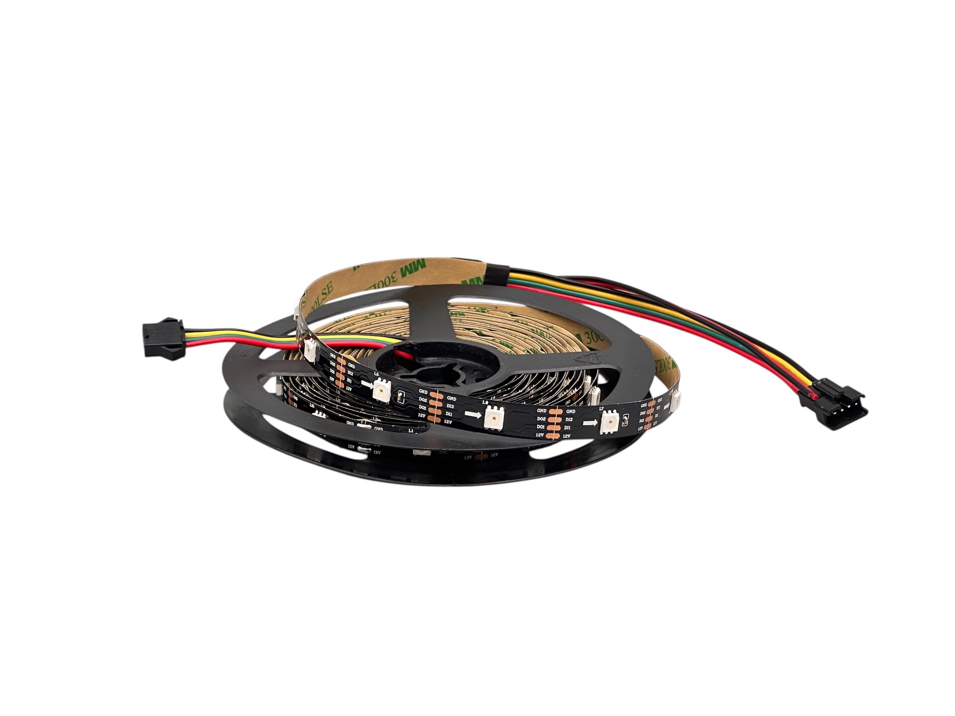 Digital-Flex GS8208 single-Pixel, 12V, RGB, PCB schwarz, Sonderlänge 4m