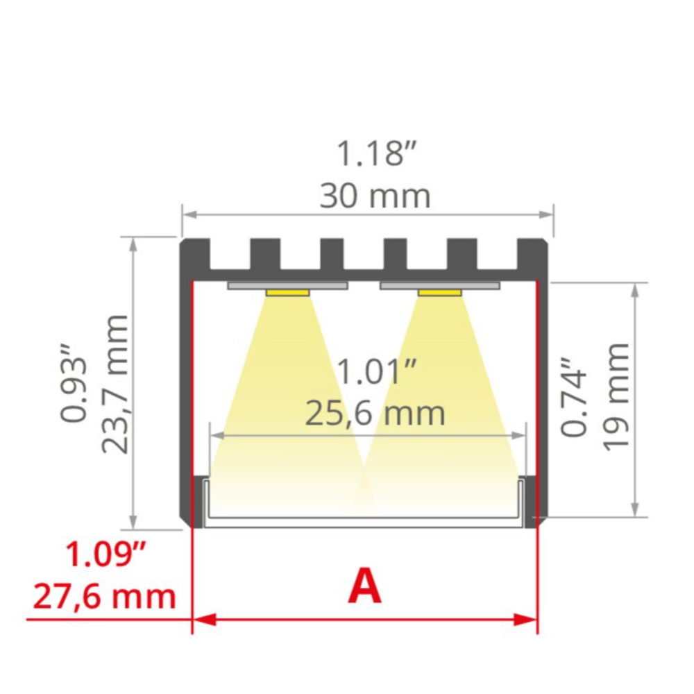 LED-Aluprofil 3035-O