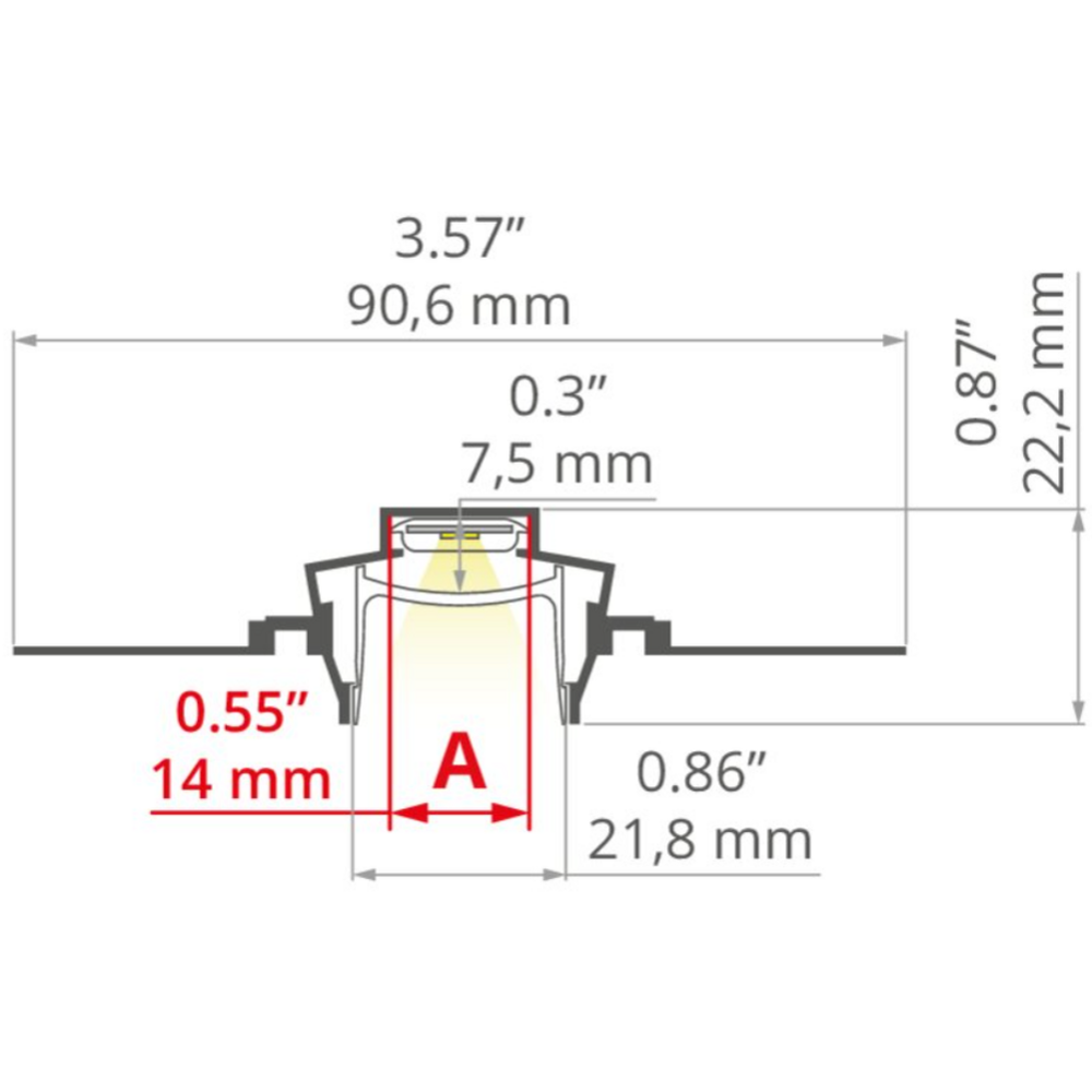 LED-Aluprofil FASKO