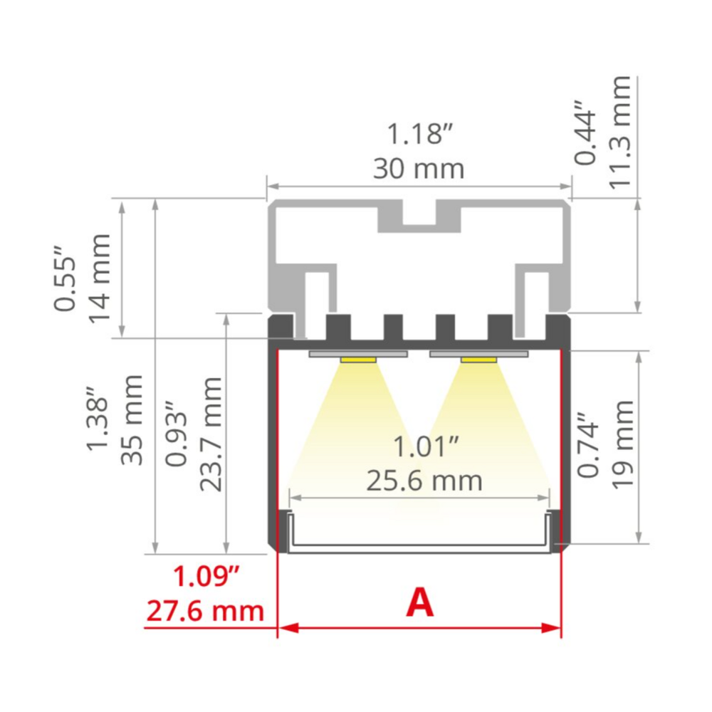 LED-Aluprofil 3035